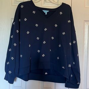 Womens Draper James high low sweatshirt